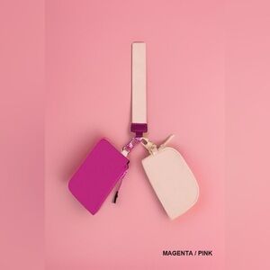 Zenana Dual Pouch Wristlet Keychain Wallet